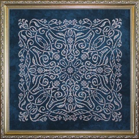 Ink Circles Woodland Vines Cross Stitch Pattern