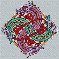 Artists Alley 4 Celtic Dragons Cross Stitch Pattern