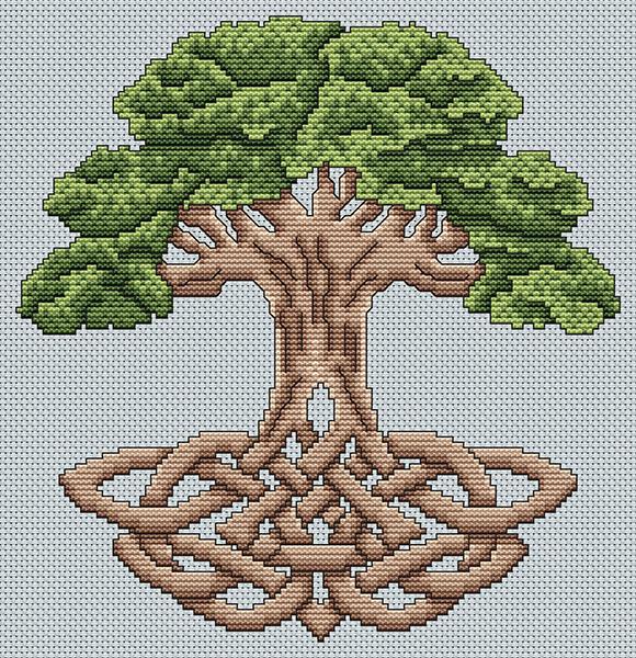 Artists Alley Celtic Tree of Life Cross Stitch Pattern