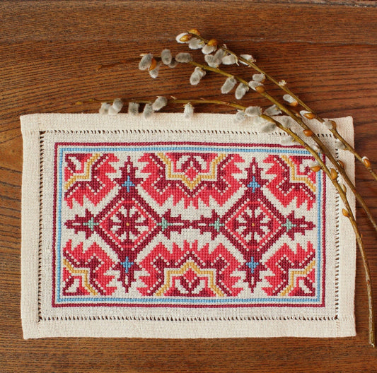 BitKit Berova Bartizan cross stitch folk embroidery kit
