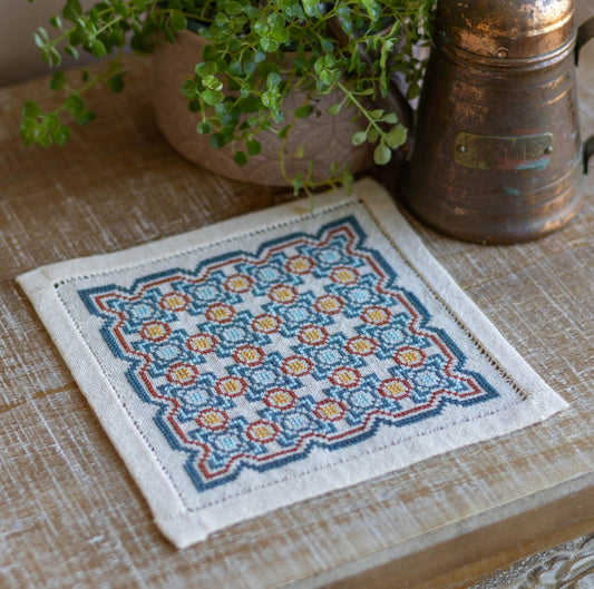BitKit Salerno Tile cross stitch folk embroidery kit