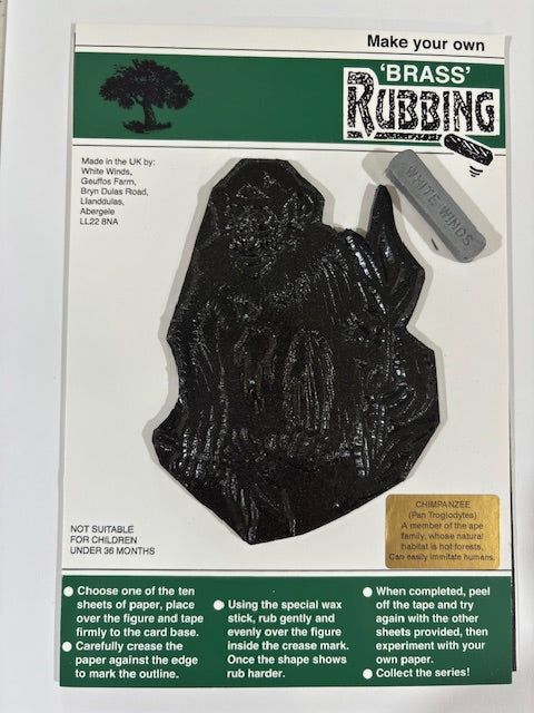 Brass Rubbing Kit Chimpanzee