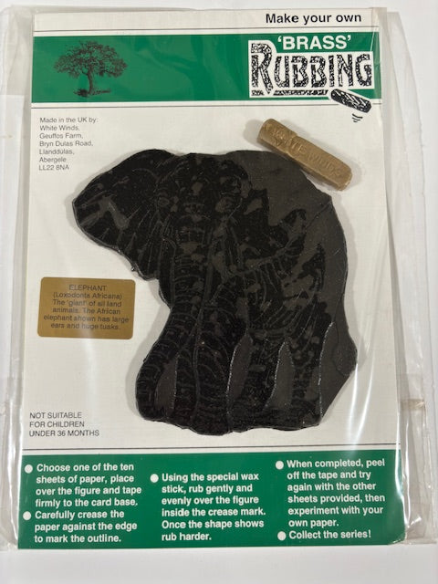 Brass Rubbing Kit Elephant