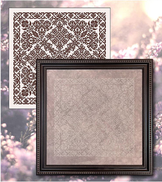 Ink Circles Delicate Garden Cross Stitch Pattern