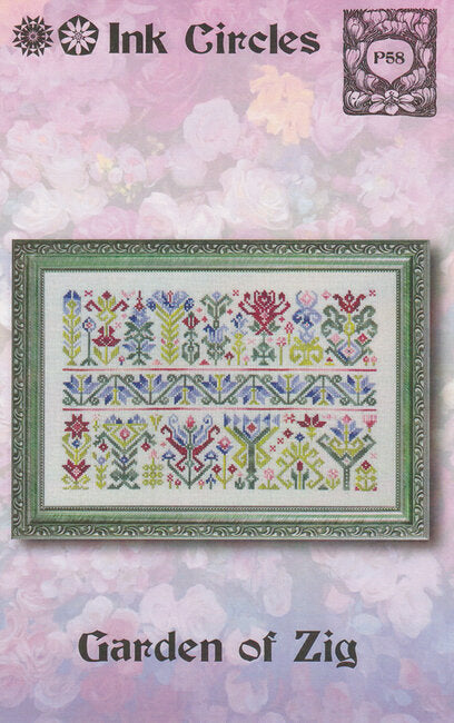 Ink Circles Garden of Zig Cross Stitch Pattern