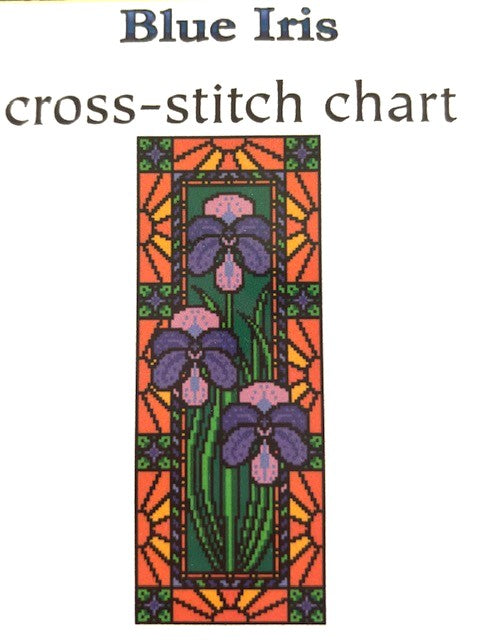 Landmark Tapestries & Charts Blue Iris FF3 Cross Stitch Pattern