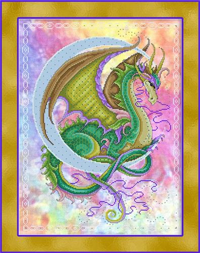 Joan Elliott Celestial Dragon Cross Stitch Pattern