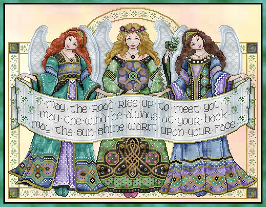 Joan Elliott Celtic Angels Cross Stitch Pattern