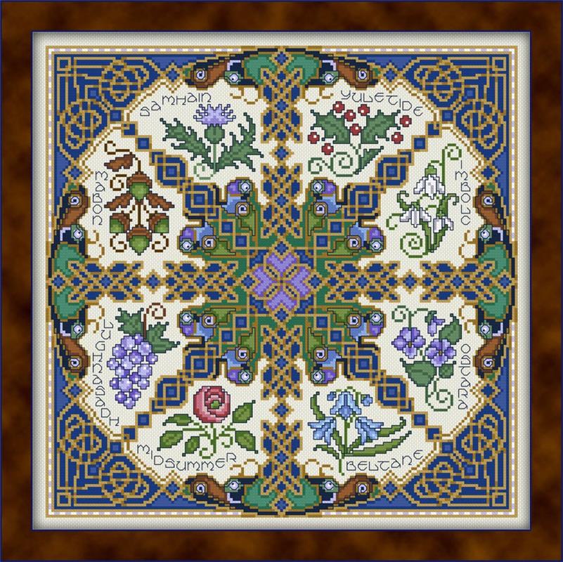 Joan Elliott Celtic Wheel Cross Stitch Pattern
