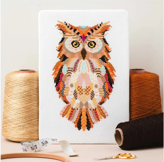 Meloca Designs Mandala Owl Cross Stitch Pattern