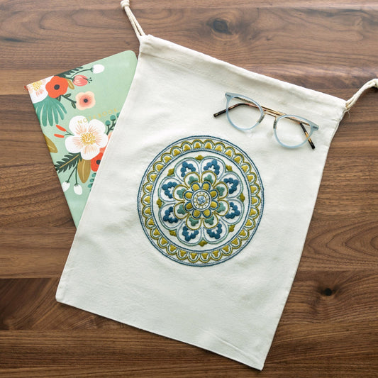 Avlea Folk Embroidery workbag--Myra Medallion