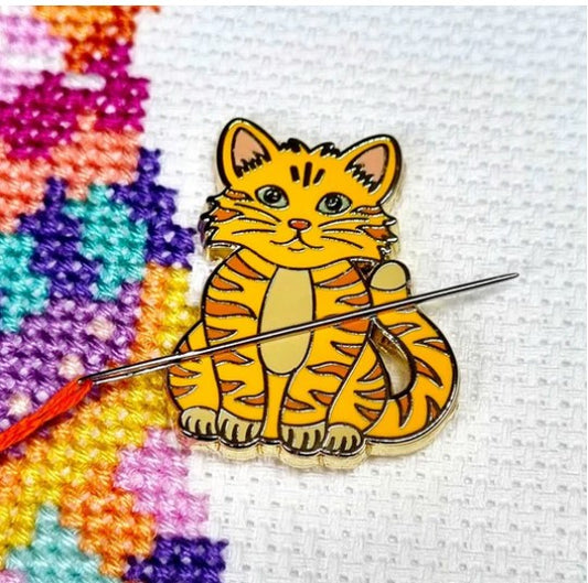 Needle Minder Mandala Ginger Cat