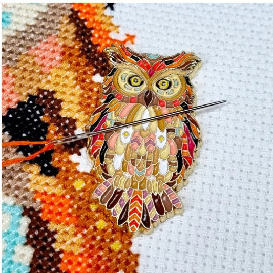 Needle Minder Mandala Owl