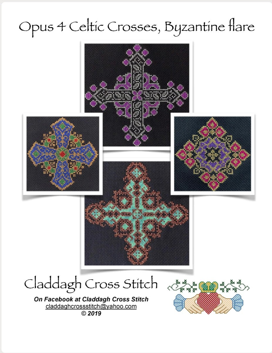 Byzantine Crosses Opus 4 Cross Stitch Pattern PDF Digital Download