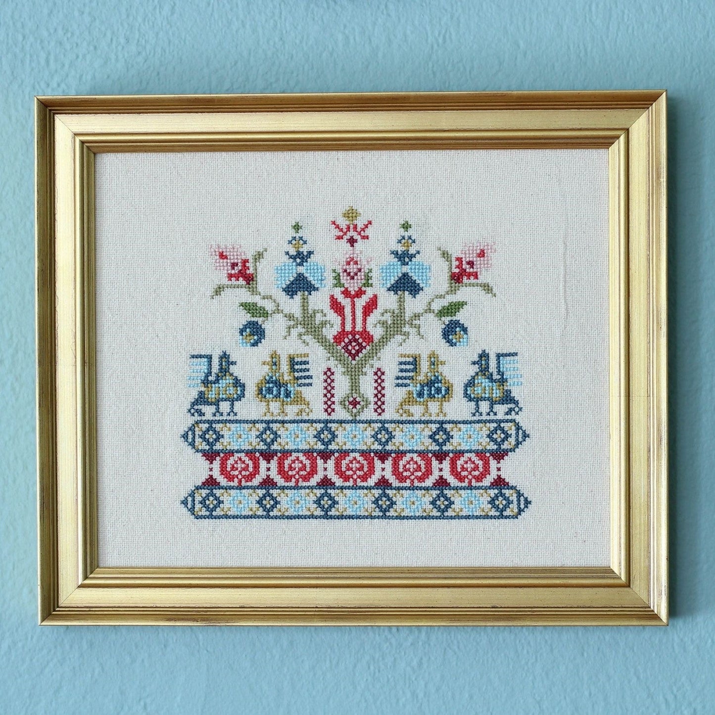 Pella Pouli cross stitch folk embroidery kit