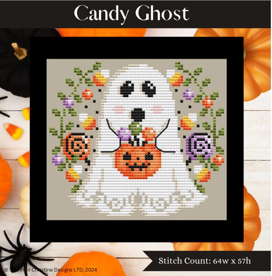 Shannon Christine Designs Candy Ghost Cross Stitch Pattern