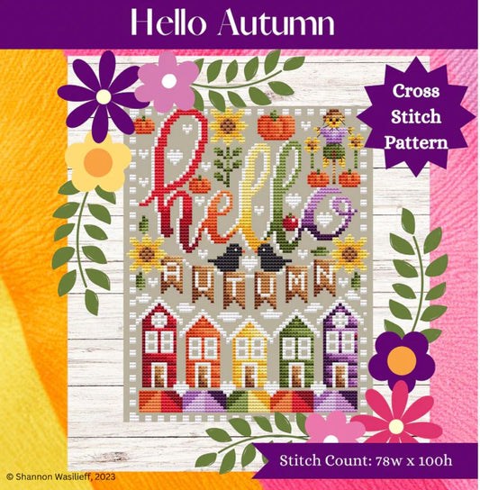 Shannon Christine Designs Hello Autumn Cross Stitch Pattern