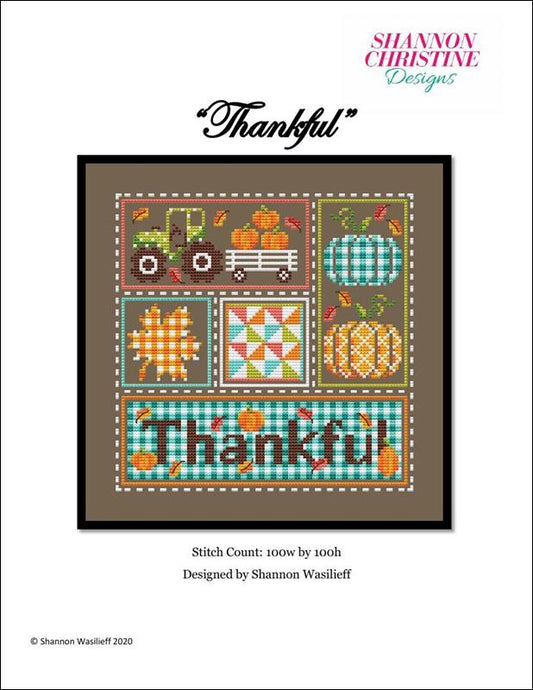 Shannon Christine Designs Thankful Cross Stitch Pattern
