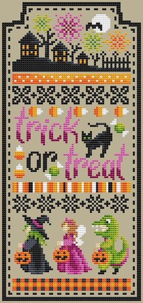 Shannon Christine Designs Trick or Treat Sampler Cross Stitch Pattern