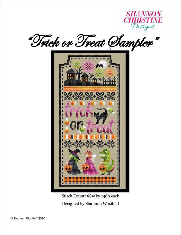 Shannon Christine Designs Trick or Treat Sampler Cross Stitch Pattern