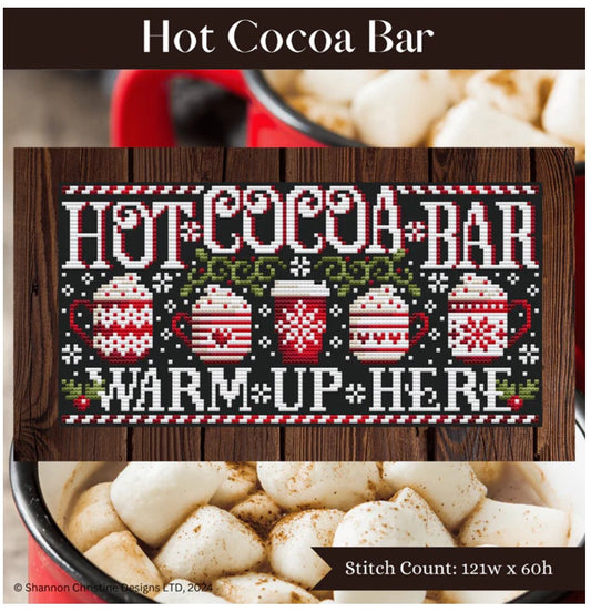Shannon Christine Designs Hot Cocoa Bar Cross Stitch Pattern