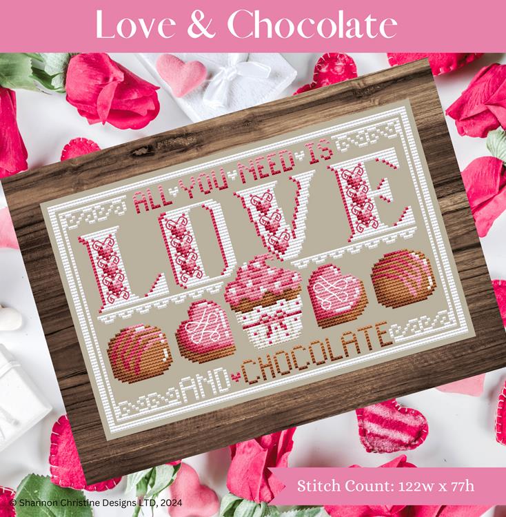 Shannon Christine Designs Love & Chocolate Cross Stitch Pattern