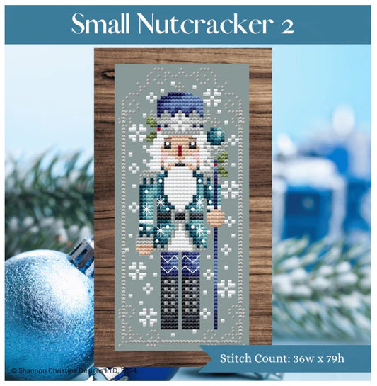 Shannon Christine Designs Small Nutcracker 2 - Blue - Cross Stitch Pattern
