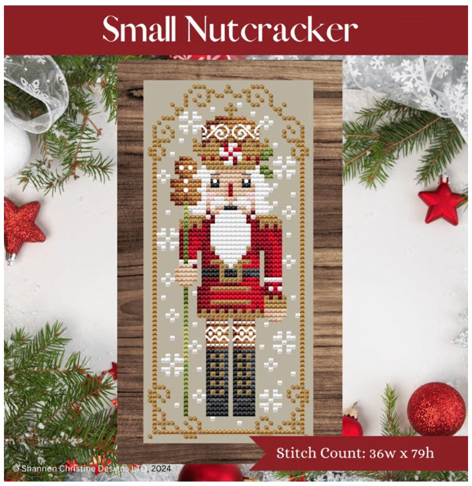 Shannon Christine Designs Small Nutcracker 1 - Red - Cross Stitch Pattern