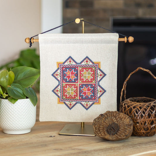 Star of Chios cross stitch folk embroidery kit
