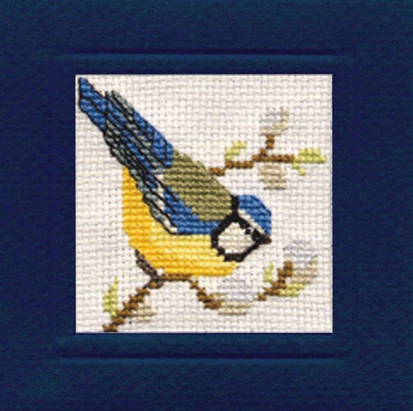 Bluetit Miniature Card Cross Stitch Kit