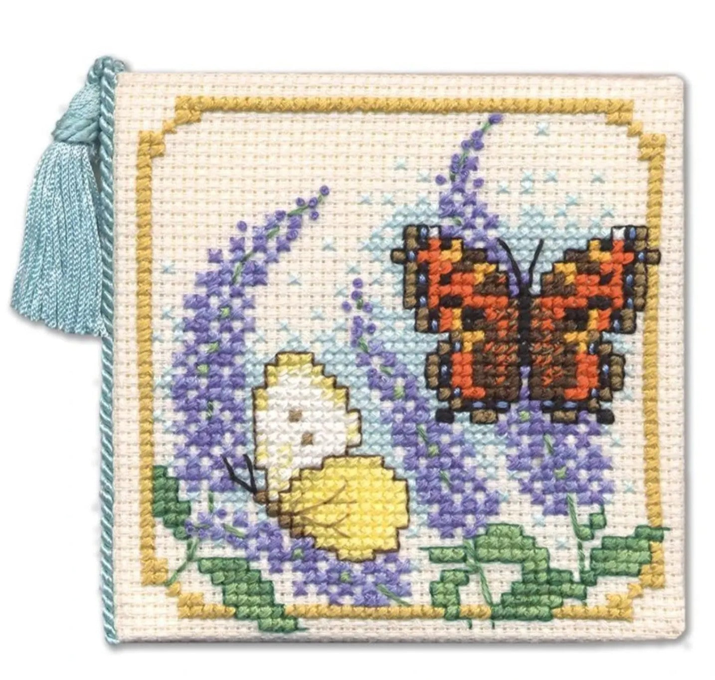 Butterflies & Buddleia Needle Case Cross Stitch Kit