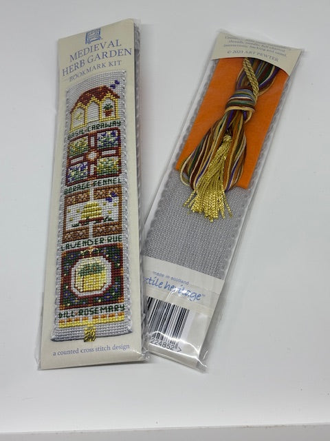 Textile Heritage Medieval Herb Garden Bookmark Cross Stitch Kit