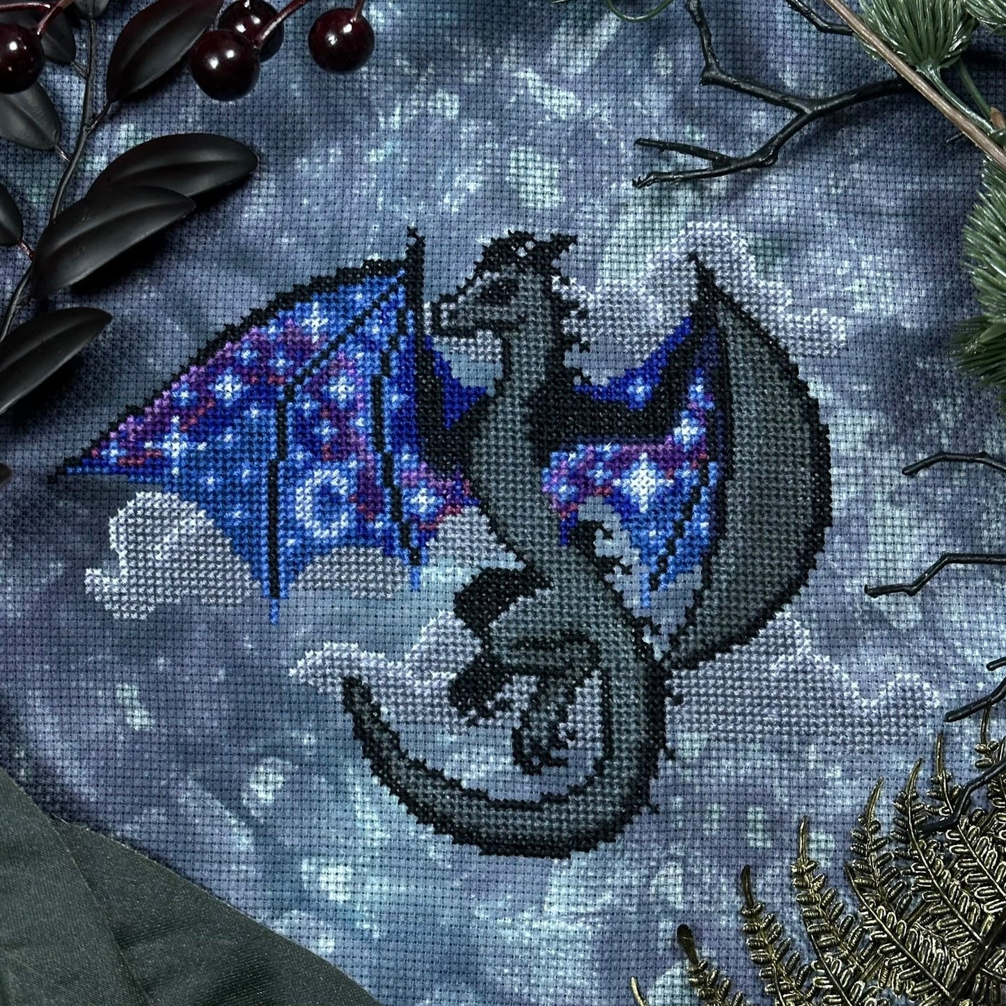 The Stitch Crypt Dragon That Ate The Night Cross Stitch Pattern