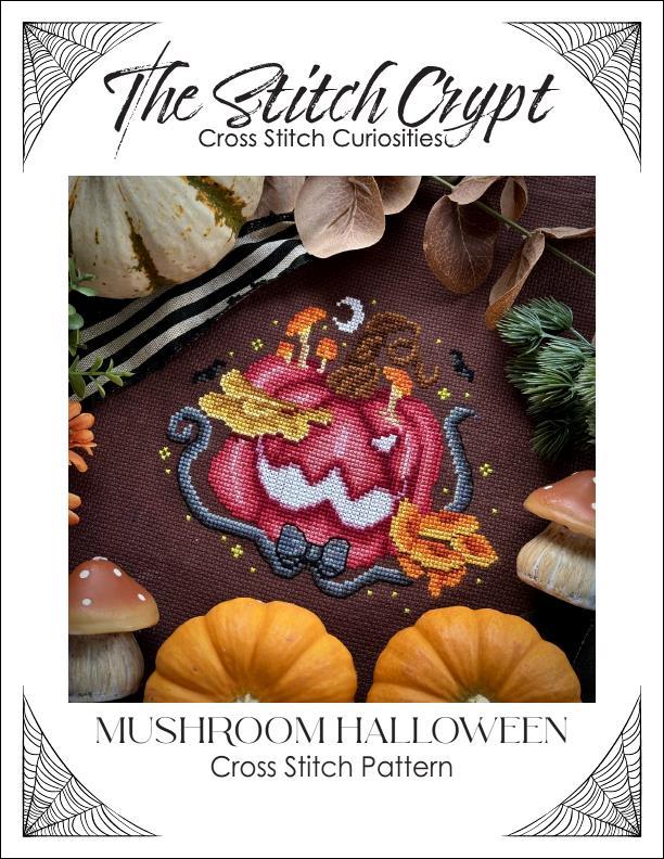 The Stitch Crypt Mushroom Halloween Cross Stitch Pattern