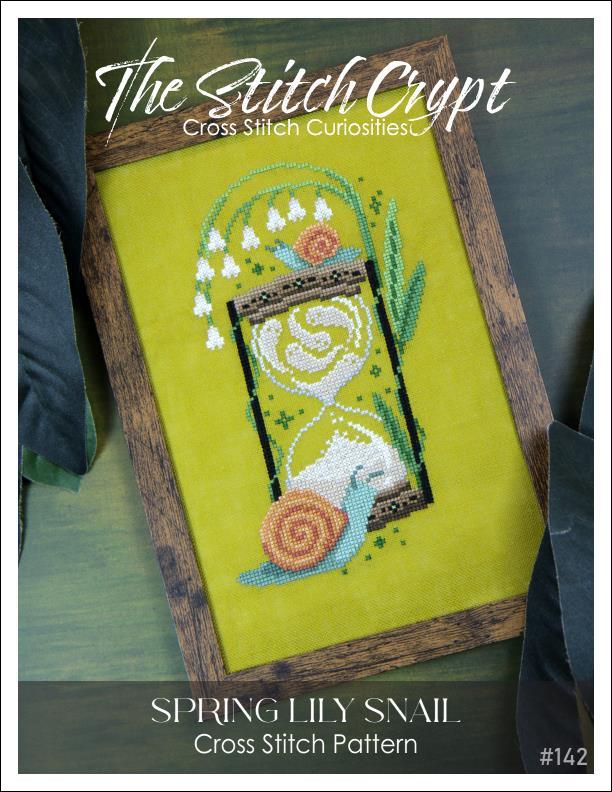 The Stitch Crypt Spring Lily Snail Cross Stitch Pattern