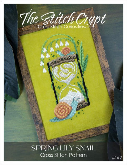 The Stitch Crypt Spring Lily Snail Cross Stitch Pattern