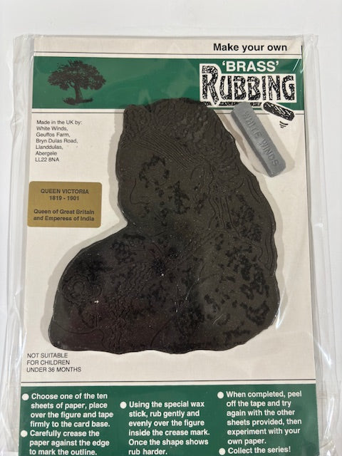 Brass Rubbing Kit Queen Victoria