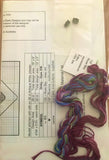 Dinky Dyes Celtic Tuffet Biscornu Cross Stitch Pattern Includes Silk Threads, Pewter Buttons