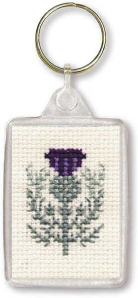 Textile Heritage Scottish Thistle Keyring Cross Stitch Kit