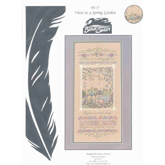 Black Swan Designs View To a Spring Garden Cross Stitch Pattern