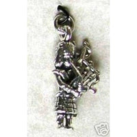 Celtic Treasures Scottish Bagpiper Sterling Silver Charm