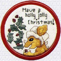 Holly Jolly Christmas Dragon Cross Stitch Pattern Limited Edition
