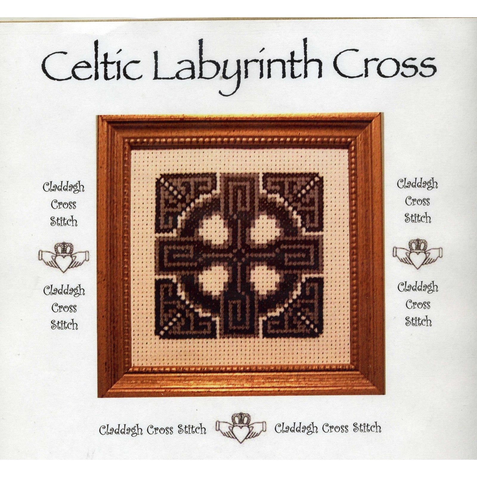 Claddagh Cross Stitch Celtic Labyrinth Cross – Celtic Craft Shop