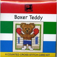 Textile Heritage Boxer Teddy Miniature Cross Stitch Kit