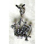 Celtic Treasures Scottish Bagpipes Sterling Silver Charm