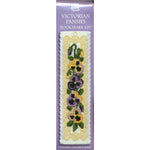 Textile Heritage Victorian Pansies Flower Bookmark Cross Stitch Kit