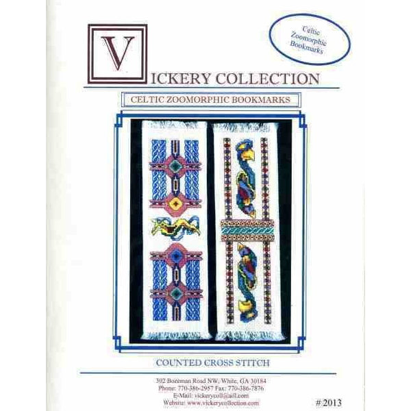 Vickery Collection Celtic Zoomorphic Bookmarks - Cross Stitch Pattern