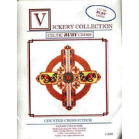 Vickery Collection Celtic Ruby Cross - Cross Stitch Pattern