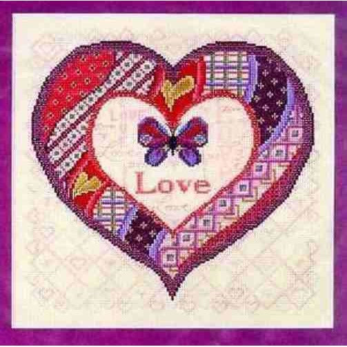 Black Swan Designs Wings of Love Cross Stitch Pattern