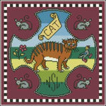 Arelate Studio Inspired by Mary Queen of Scots Cat Cross Stitch Pattern